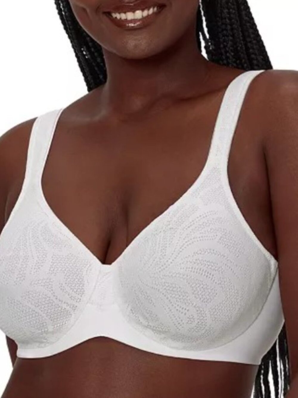 Bali's Coolest Smoothing Underwire Minimizer Bra White Size 40DDD 12167